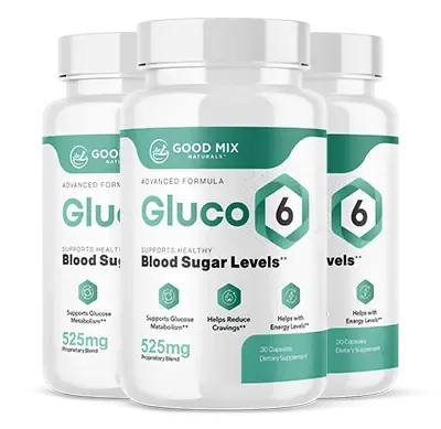 Gluco6 3-bottle 90-day pack with 2 free bonus eBooks and free US shipping