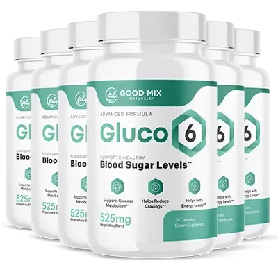 Gluco6 6-bottle 180-day best value pack with 2 free bonus eBooks